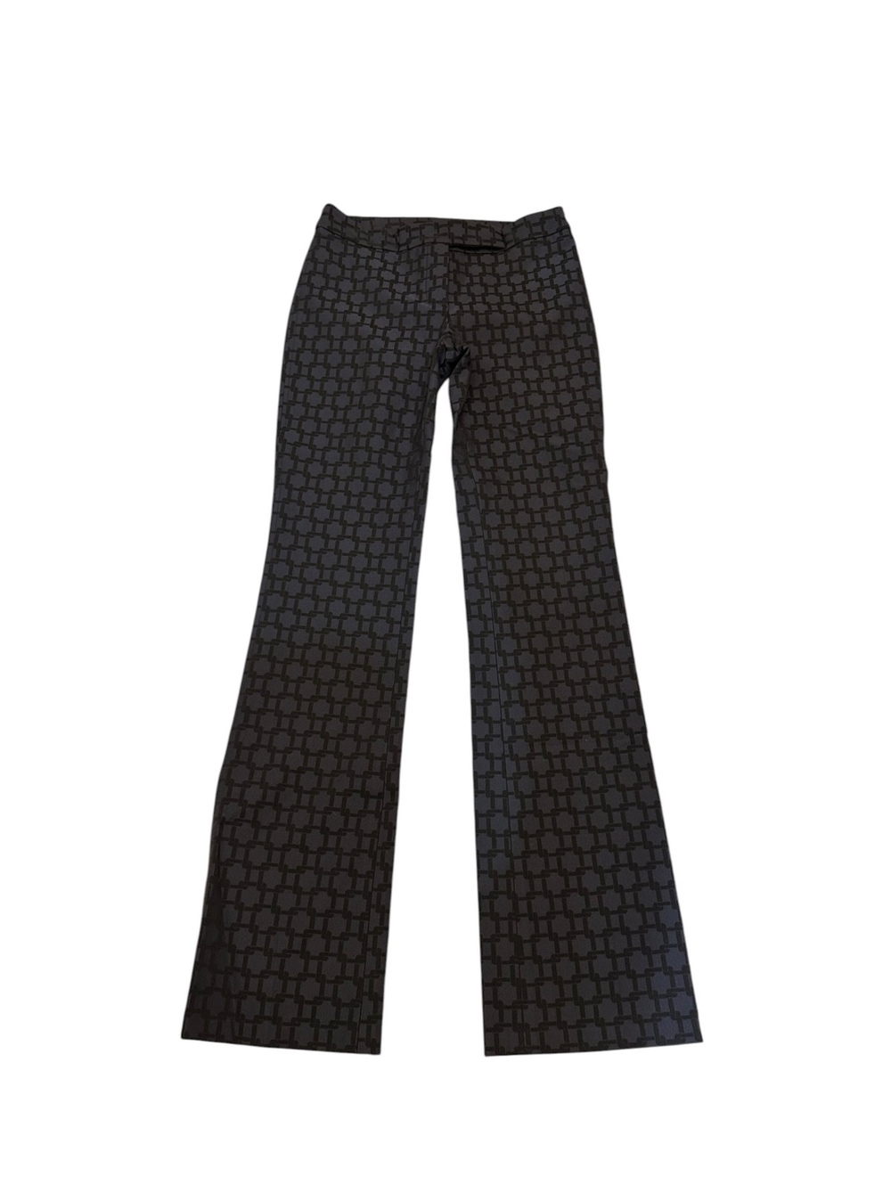 Theory Geometric Print Bootcut Dress Pants